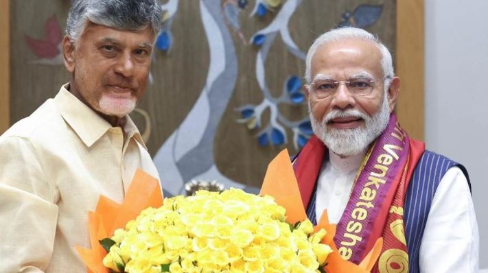पीएम मोदी से आंध्र CM नायडू की मुलाकात