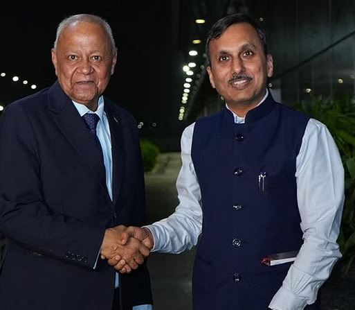 मॉरीशस के उपराष्ट्रपति मैरी सिरिल एड्डी दिल्ली पहुंचे