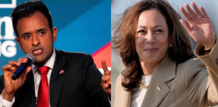 कमला हैरिस पर फिर बरसे डोनाल्ड ट्रंप के समर्थक विवेक रामास्वामी
