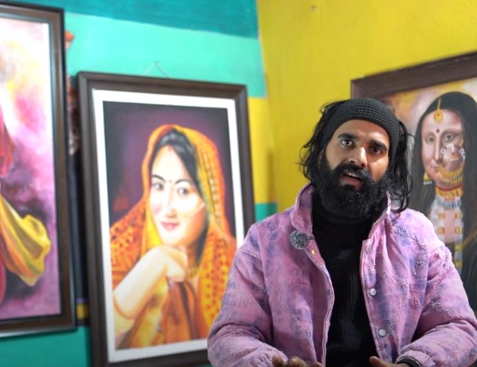 मुकुल बडोनी : #uttarakhandculture की झलक Wall Painting के ज़रिए