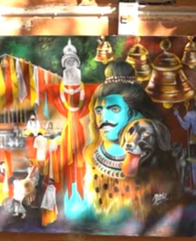 पहाड़ी चित्रकार l मुकुल बडोनी l उत्तराखंडी संस्कृति की झलक