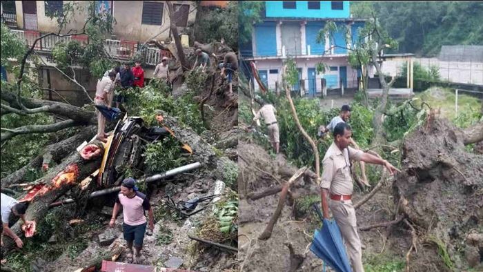 चमोली में बादल फटा, बाजार और घर मलबे में दबे