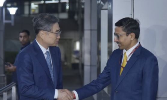 दक्षिण कोरिया के विदेश मंत्री चो ह्यून पहली बार भारत दौरे पर पहुंचे