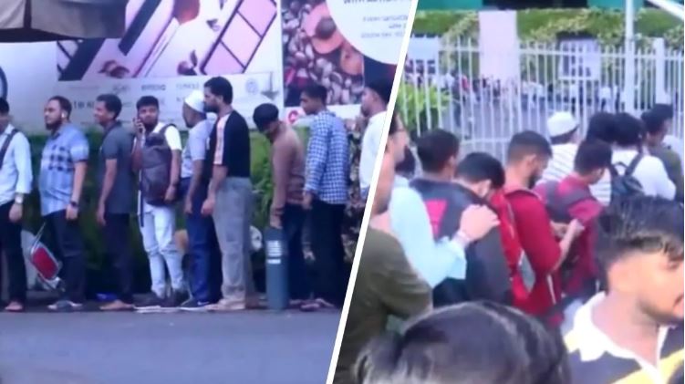 iPhone 17 की लॉन्चिंग पर लोगों का क्रेज, एप्पल स्टोर के बाहर लंबी कतारें, धक्का-मुक्की और हाथापाई तक की नौबत