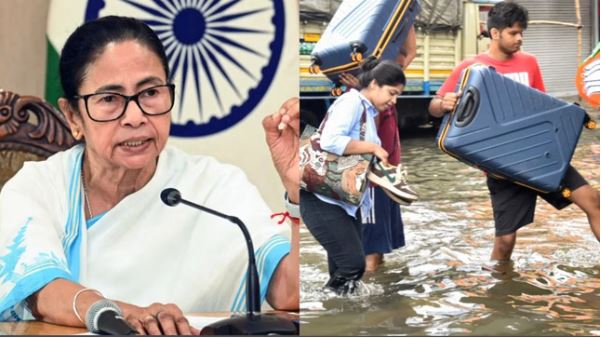 कोलकाता में बारिश से तबाही: टूटा 40 साल का रिकॉर्ड, 10 लोगों की मौत, शहर जलमग्न; सीएम ममता ने किया मुआवजे का एलान
