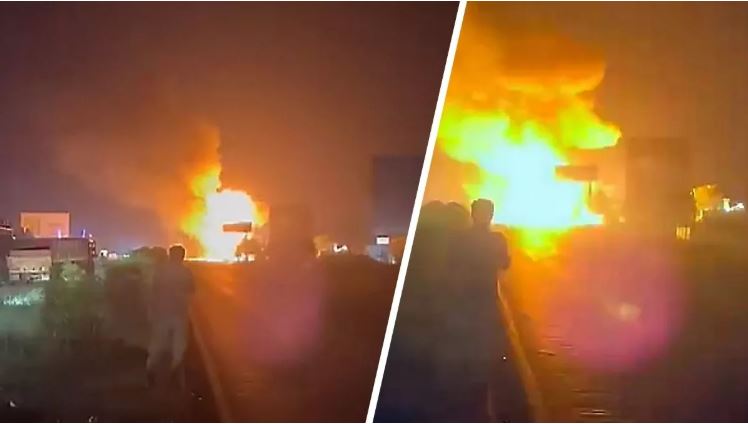 जयपुर-अजमेर हाईवे पर टैंकर-एलपीजी ट्रक भिड़े, धमाकों से दहशत; एक की मौत