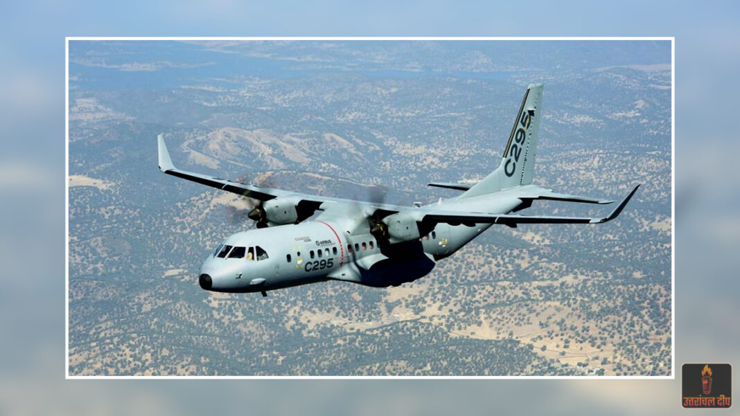 उत्तरकाशी के आसमान में गूंजी C-295 की गर्जना: चिन्यालीसौड़ हवाई पट्टी पर वायुसेना का सफल ‘ट्रायल’, छतों पर उमड़ी भीड़