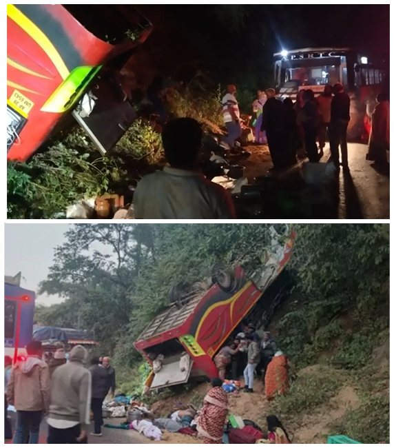 आंध्र प्रदेश में बड़ा हादसा, खाई में बस गिरने से 9 लोगों की मौत; कई घायल