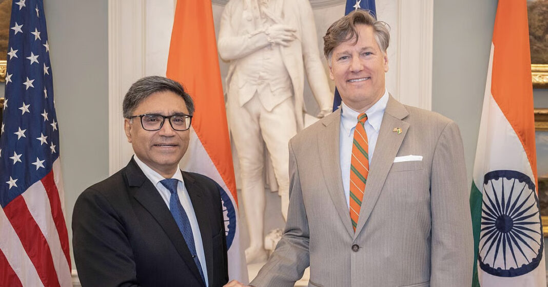 अमेरिकी विदेश उप मंत्री ने विक्रम मिसरी से की मुलाकात; रक्षा, ऊर्जा में सहयोग के लिए हुआ मंथन