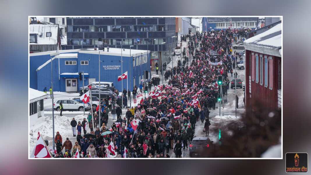 ‘ग्रीनलैंड बिकाऊ नहीं है, अमेरिका वापस जाओ’: ट्रंप के कब्जे वाले बयान पर नूक की सड़कों पर उतरा जनसैलाब; भारी विरोध के बीच डच सरकार ने भी दिखाया कड़ा रुख