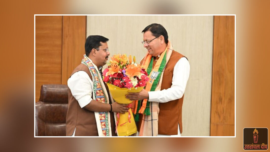 संगठनात्मक मजबूती पर चर्चा: नई दिल्ली में सीएम धामी ने की भाजपा के नए राष्ट्रीय अध्यक्ष नितिन नबिन से मुलाकात; पुष्पगुच्छ भेंट कर दी भविष्य के लिए शुभकामनाएं