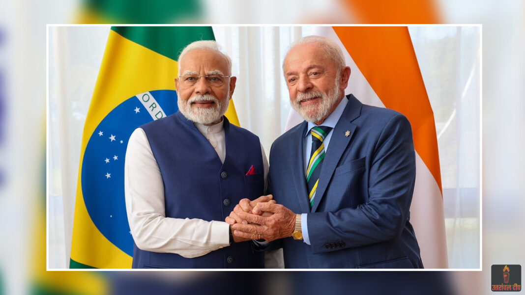 भारत और ब्राजील के बीच प्रगाढ़ होंगे रणनीतिक संबंध: पीएम मोदी ने राष्ट्रपति लूला दा सिल्वा से की चर्चा, वैश्विक मुद्दों पर बनी सहमति