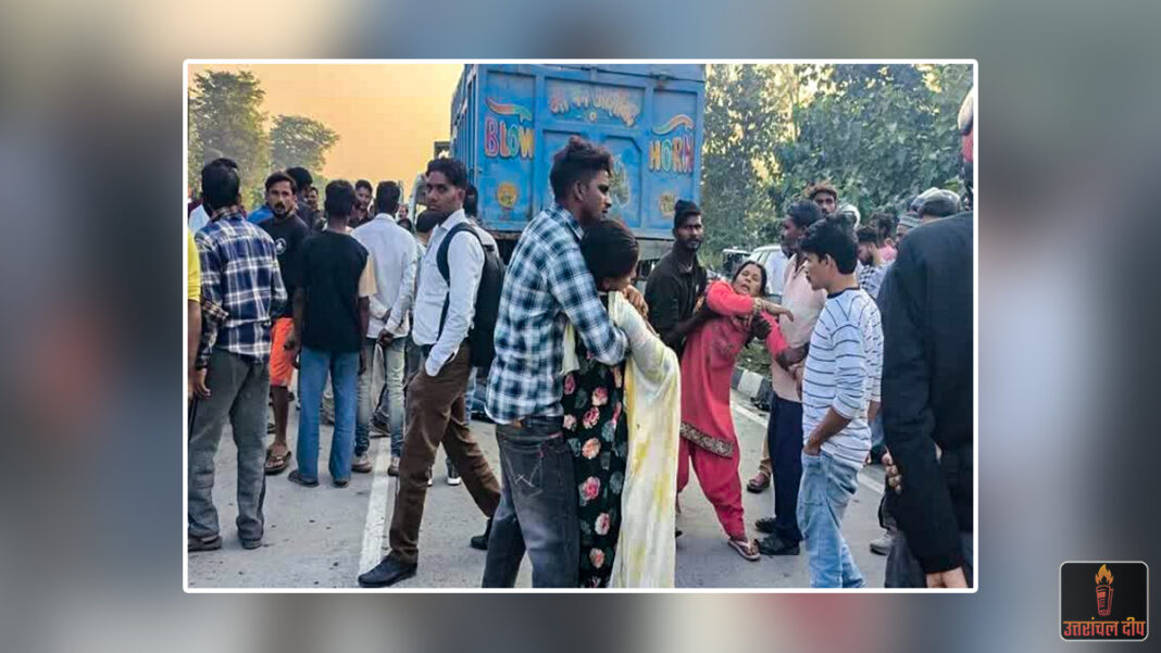 लालकुआं–काठगोदाम हाईवे पर काल बनकर दौड़ा डंपर: स्कूटी सवार युवक को रौंदा, मौके पर ही थमी सांसें; युवती की हालत नाजुक