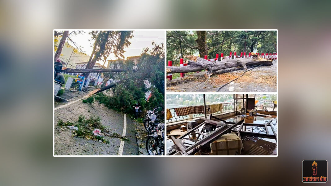 नैनीताल में प्रकृति का तांडव: आंधी-तूफान और ओलावृष्टि से जनजीवन बेपटरी, 20 घंटे अंधेरे में डूबा रहा शहर नैनीताल में प्रकृति का तांडव: आंधी-तूफान और ओलावृष्टि से जनजीवन बेपटरी, 20 घंटे अंधेरे में डूबा रहा शहर