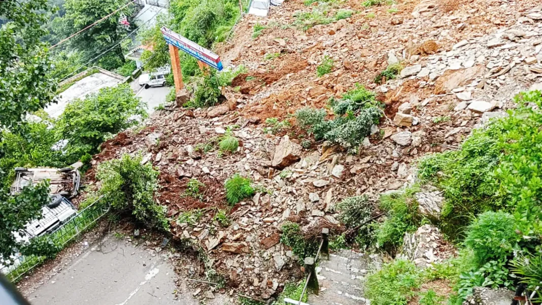 गगनचुंबी पेड़ों के गिरने से गंगोत्री हाईवे और पुरोला–मोरी मार्ग पर यातायात ठप गगनचुंबी पेड़ों के गिरने से गंगोत्री हाईवे और पुरोला–मोरी मार्ग पर यातायात ठप