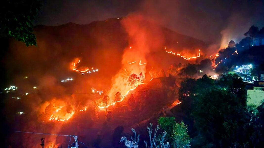 उत्तराखंड में जंगलों की आग का खतरा बढ़ा, पौड़ी गढ़वाल दूसरा सबसे अधिक प्रभावित जिला उत्तराखंड में जंगलों की आग का खतरा बढ़ा, पौड़ी गढ़वाल दूसरा सबसे अधिक प्रभावित जिला