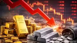 सोना-चांदी में बड़ी गिरावट, MCX निवेशकों को भारी झटका सोना-चांदी में बड़ी गिरावट, MCX निवेशकों को भारी झटका