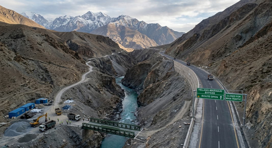 बदरीनाथ धाम की दूरी घटेगी 33 किमी: हेलंग–मारवाड़ी बाईपास 2027 तक तैयार होने की उम्मीद बदरीनाथ धाम की दूरी घटेगी 33 किमी: हेलंग–मारवाड़ी बाईपास 2027 तक तैयार होने की उम्मीद