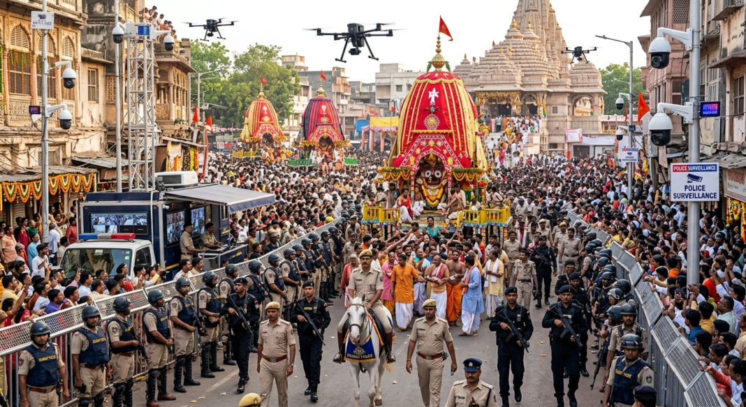 अहमदाबाद रथयात्रा से पहले सुरक्षा व्यवस्था की समीक्षा, हाईटेक निगरानी में निकलेगी यात्रा अहमदाबाद रथयात्रा से पहले सुरक्षा व्यवस्था की समीक्षा, हाईटेक निगरानी में निकलेगी यात्रा