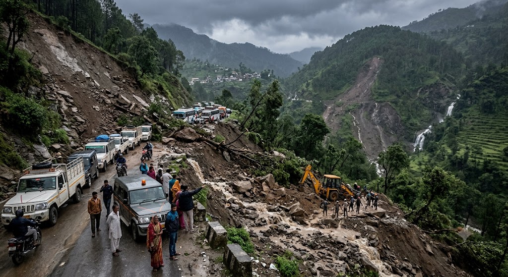 उत्तराखंड में बारिश का कहर: चमोली सहित कई जिलों में 34 ग्रामीण सड़कें बंद, जनजीवन प्रभावित उत्तराखंड में बारिश का कहर: चमोली सहित कई जिलों में 34 ग्रामीण सड़कें बंद, जनजीवन प्रभावित