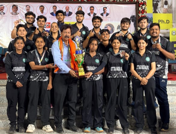 उत्तराखंड प्रदेश की सीनियर मिनी गोल्फ टीम ने राष्ट्रीय चैंपियनशिप में 1 स्वर्ण व 3 कांस्य के साथ दूसरा स्थान प्राप्त किया उत्तराखंड प्रदेश की सीनियर मिनी गोल्फ टीम ने राष्ट्रीय चैंपियनशिप में 1 स्वर्ण व 3 कांस्य के साथ दूसरा स्थान प्राप्त किया