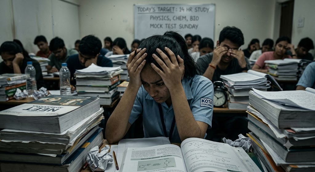 NEET विवाद और कोचिंग का दबाव बना छात्रों की मानसिक परेशानी की बड़ी वजह, विशेषज्ञों ने जताई चिंता NEET विवाद और कोचिंग का दबाव बना छात्रों की मानसिक परेशानी की बड़ी वजह, विशेषज्ञों ने जताई चिंता