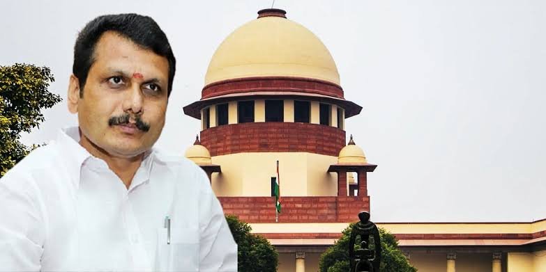 TASMAC भ्रष्टाचार मामले में सेंथिल बालाजी को सुप्रीम कोर्ट से राहत, गिरफ्तारी पर अंतरिम रोक TASMAC भ्रष्टाचार मामले में सेंथिल बालाजी को सुप्रीम कोर्ट से राहत, गिरफ्तारी पर अंतरिम रोक