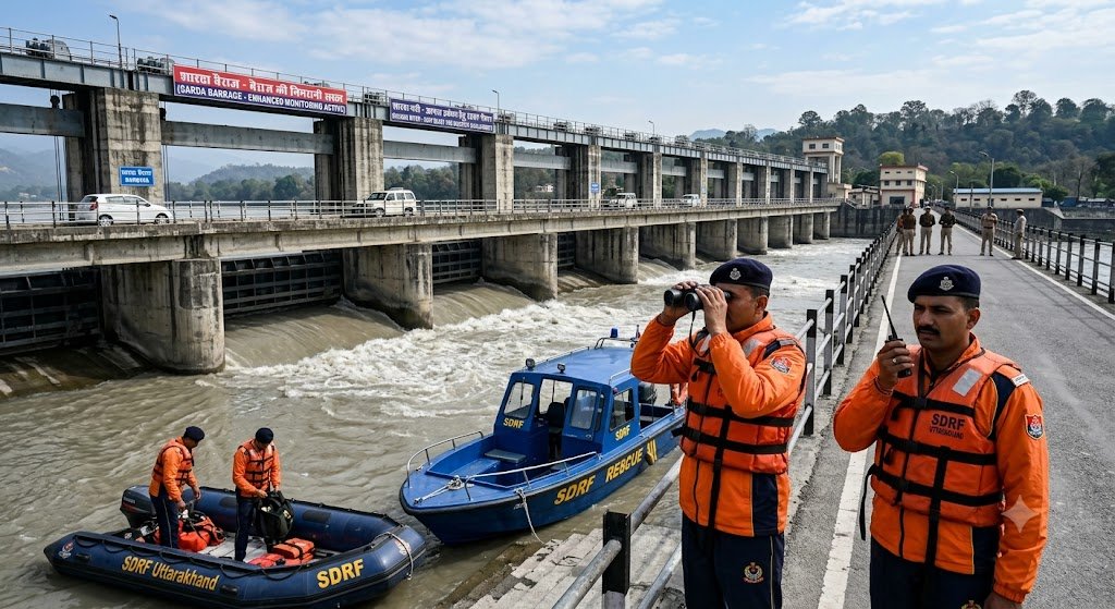 नेपाल में बाढ़ के बाद चंपावत हाई अलर्ट पर, शारदा नदी और बैराज की निगरानी बढ़ी; SDRF तैयार नेपाल में बाढ़ के बाद चंपावत हाई अलर्ट पर, शारदा नदी और बैराज की निगरानी बढ़ी; SDRF तैयार