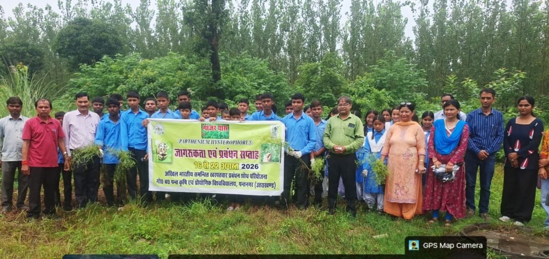 राजकीय इंटर मीडिएट कॉलेज, शान्तिपुरी में गाजर घास जागरूक सप्ताह कार्यक्रम का आयोजन राजकीय इंटर मीडिएट कॉलेज, शान्तिपुरी में गाजर घास जागरूक सप्ताह कार्यक्रम का आयोजन