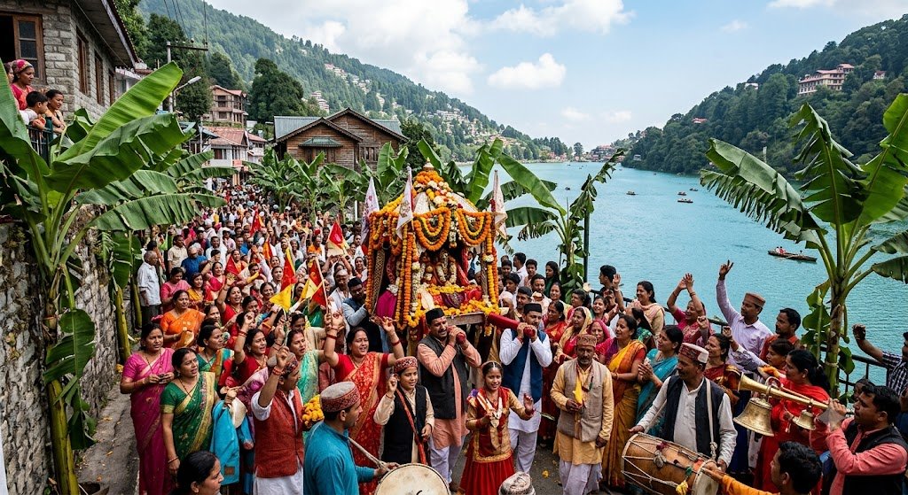कदली वृक्षों के साथ गूंजा नैनीताल, मां नंदा-सुनंदा के जयकारों से भक्तिमय हुआ शहर कदली वृक्षों के साथ गूंजा नैनीताल, मां नंदा-सुनंदा के जयकारों से भक्तिमय हुआ शहर