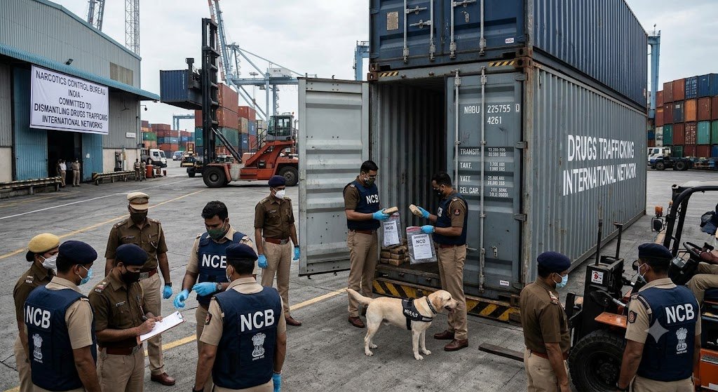 ड्रग्स तस्करी के अंतरराष्ट्रीय नेटवर्क पर NCB का बड़ा प्रहार, 38 ठिकानों पर छापे; 18 गिरफ्तार ड्रग्स तस्करी के अंतरराष्ट्रीय नेटवर्क पर NCB का बड़ा प्रहार, 38 ठिकानों पर छापे; 18 गिरफ्तार