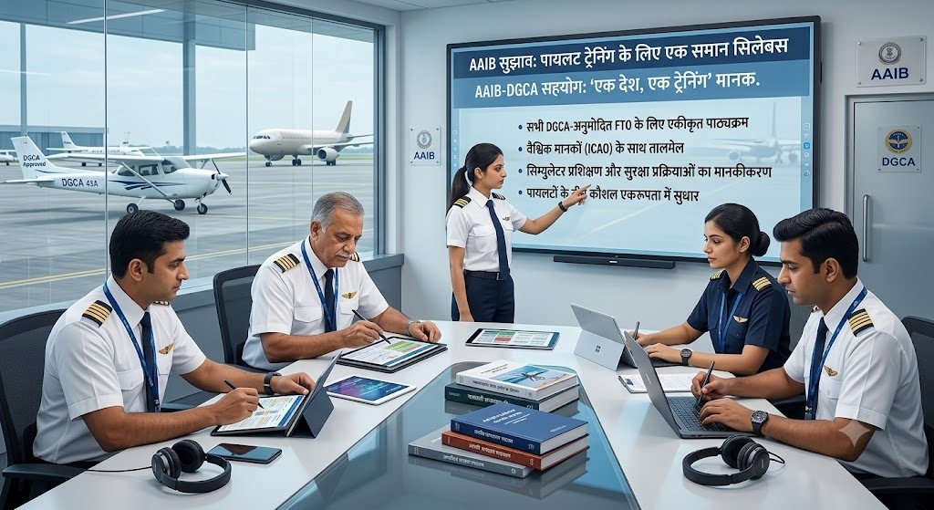 पायलटों की ट्रेनिंग में एक समान सिलेबस की तैयारी, AAIB ने DGCA को दिए सुझाव पायलटों की ट्रेनिंग में एक समान सिलेबस की तैयारी, AAIB ने DGCA को दिए सुझाव