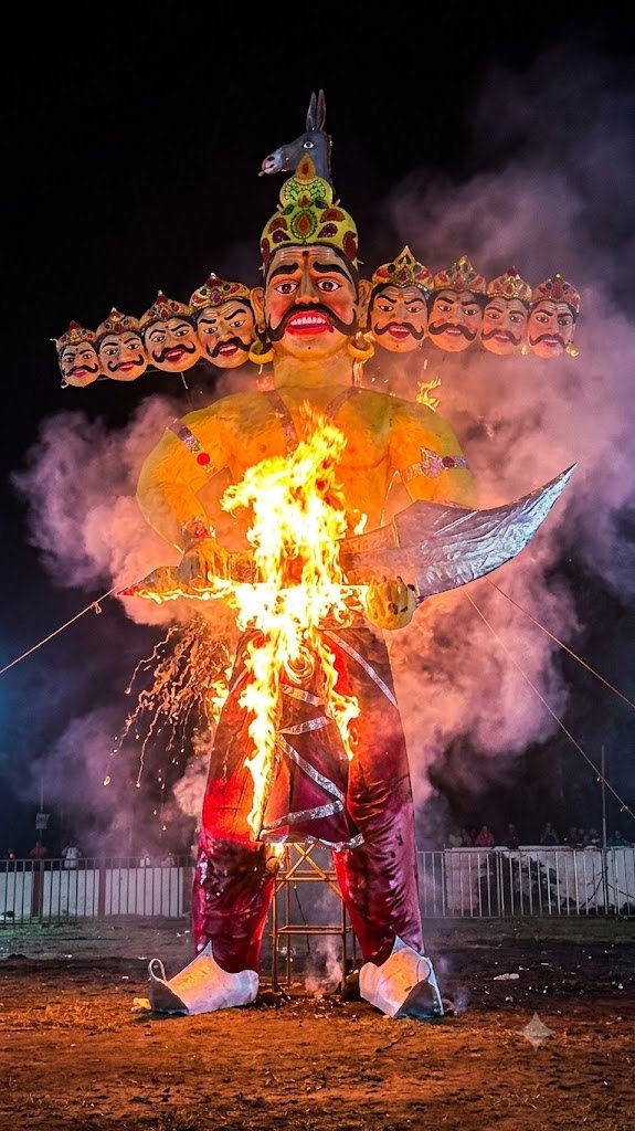 देहरादून में रावण दहन के दौरान हुई चूक, परेड ग्राउंड में नहीं जले पुतले के सभी 10 सिर और हाथ देहरादून में रावण दहन के दौरान हुई चूक, परेड ग्राउंड में नहीं जले पुतले के सभी 10 सिर और हाथ