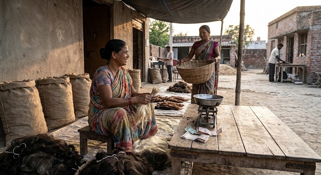 कूड़े में फेंके जाने वाले बाल बने हजारों की कमाई का जरिया, गलियों में घूम रहे खरीदार! कूड़े में फेंके जाने वाले बाल बने हजारों की कमाई का जरिया, गलियों में घूम रहे खरीदार!