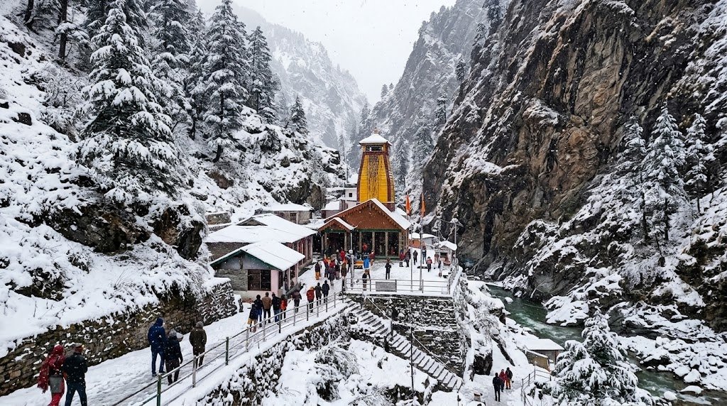 यमुनोत्री धाम में सीजन की पहली बर्फबारी, बर्फ से ढकी वादियां देख खिले श्रद्धालुओं के चेहरे यमुनोत्री धाम में सीजन की पहली बर्फबारी, बर्फ से ढकी वादियां देख खिले श्रद्धालुओं के चेहरे